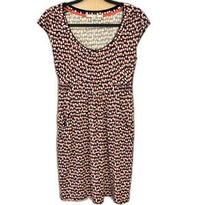 Boden Weekend Pattern Jersey Dress - Size 4